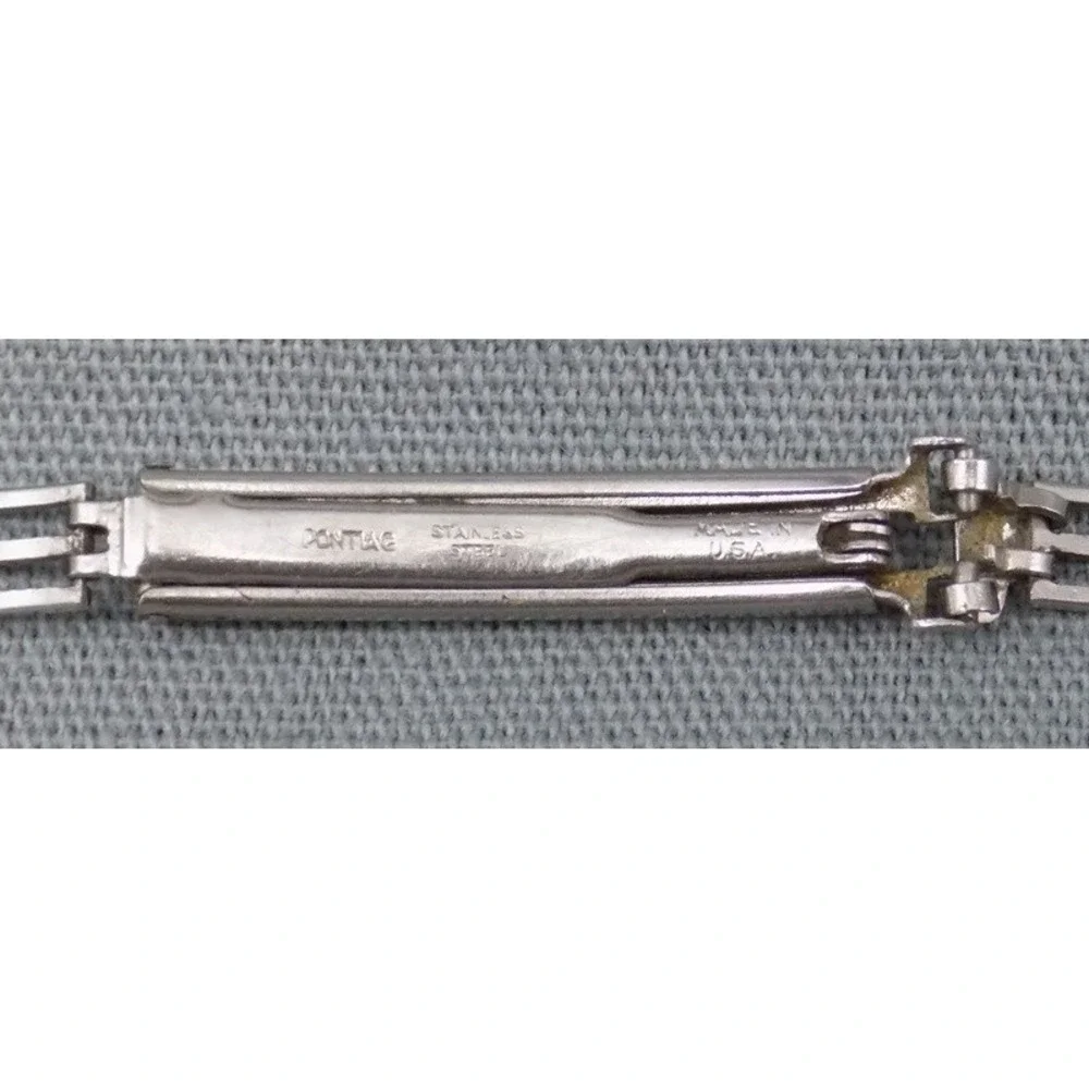 Pontiac Stainless Steel Ladies Watch Band 5.5 x 7/16 Inch Deployment Clasp